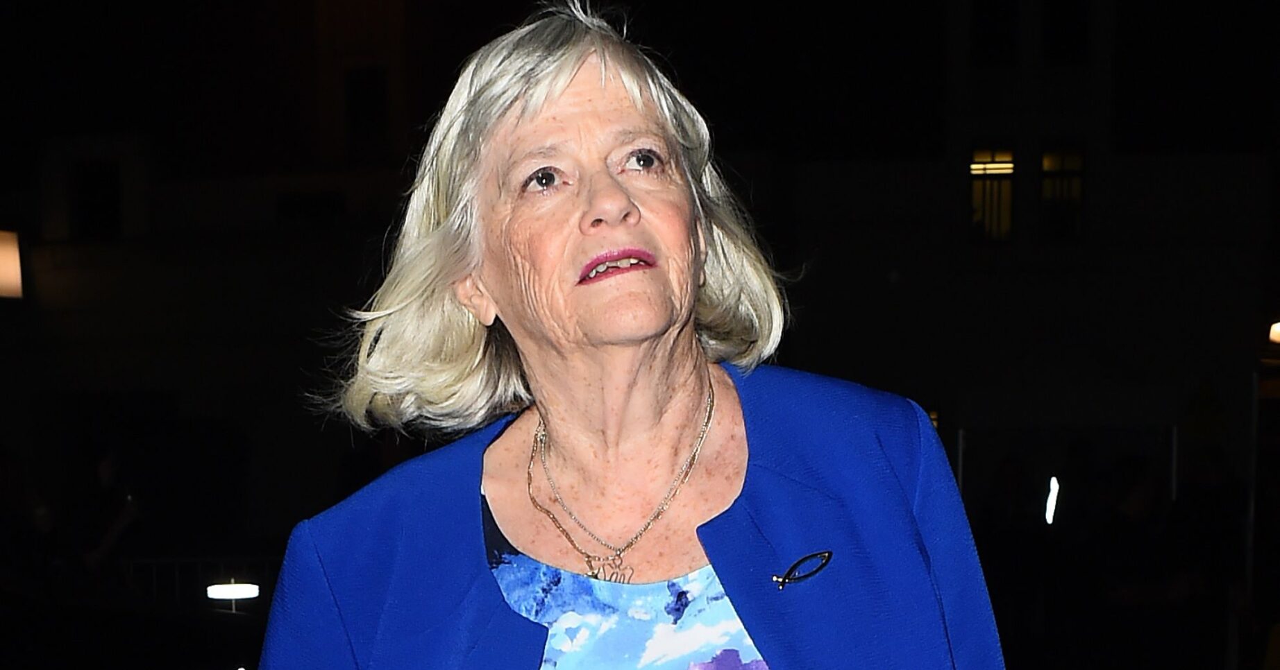 Ann Widdecombe frowning