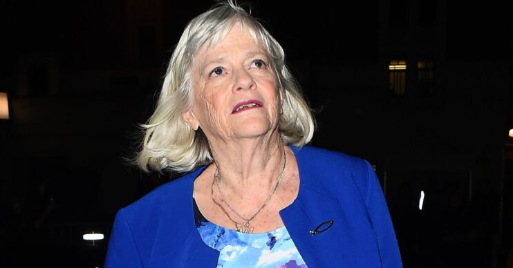 Ann Widdecombe frowning