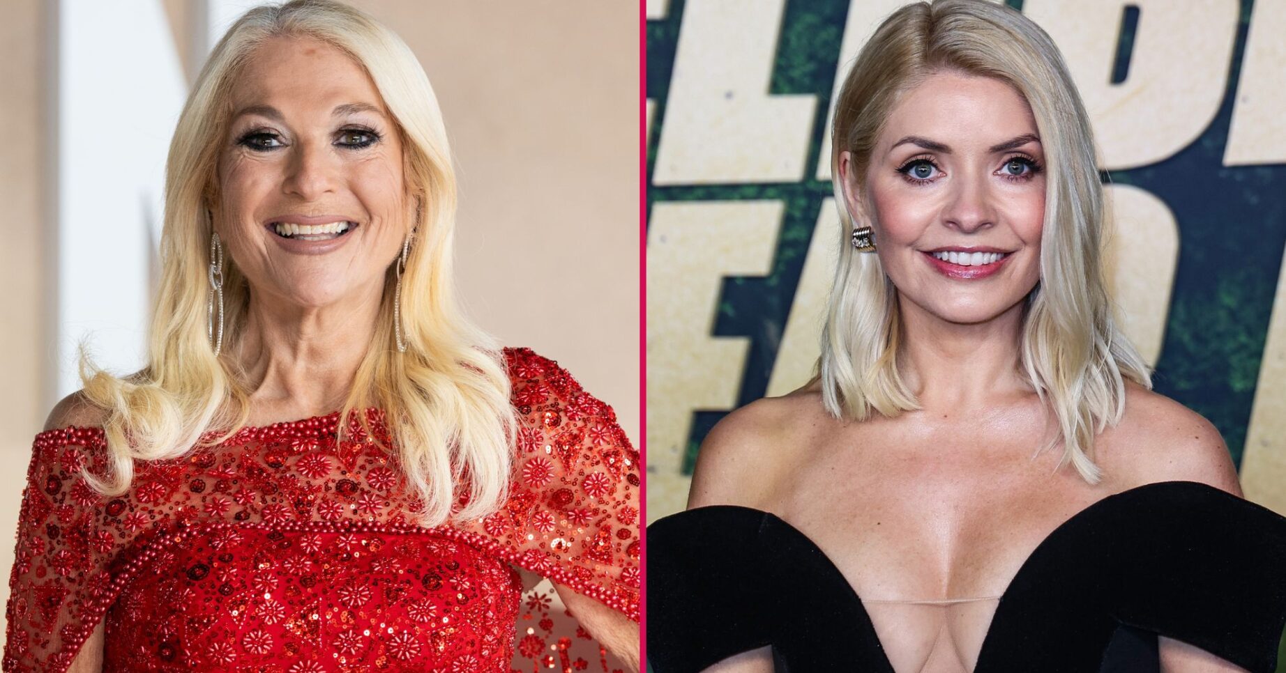 Vanessa Feltz and Holly Willoughby smiling