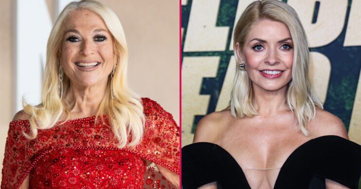 Vanessa Feltz and Holly Willoughby smiling
