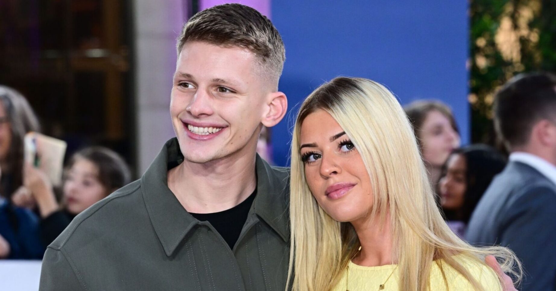 Freddy Brazier and Holly Swinburn at the Pride of Britain awards