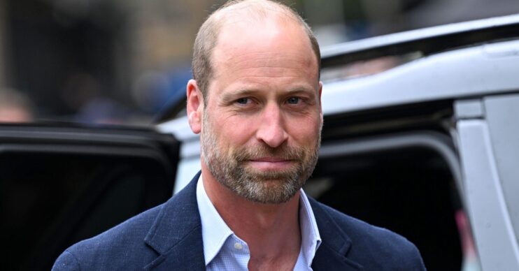 Prince William frowning
