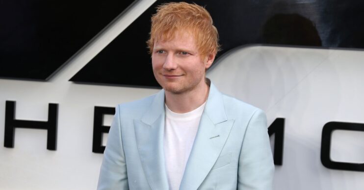 Ed Sheeran smiling