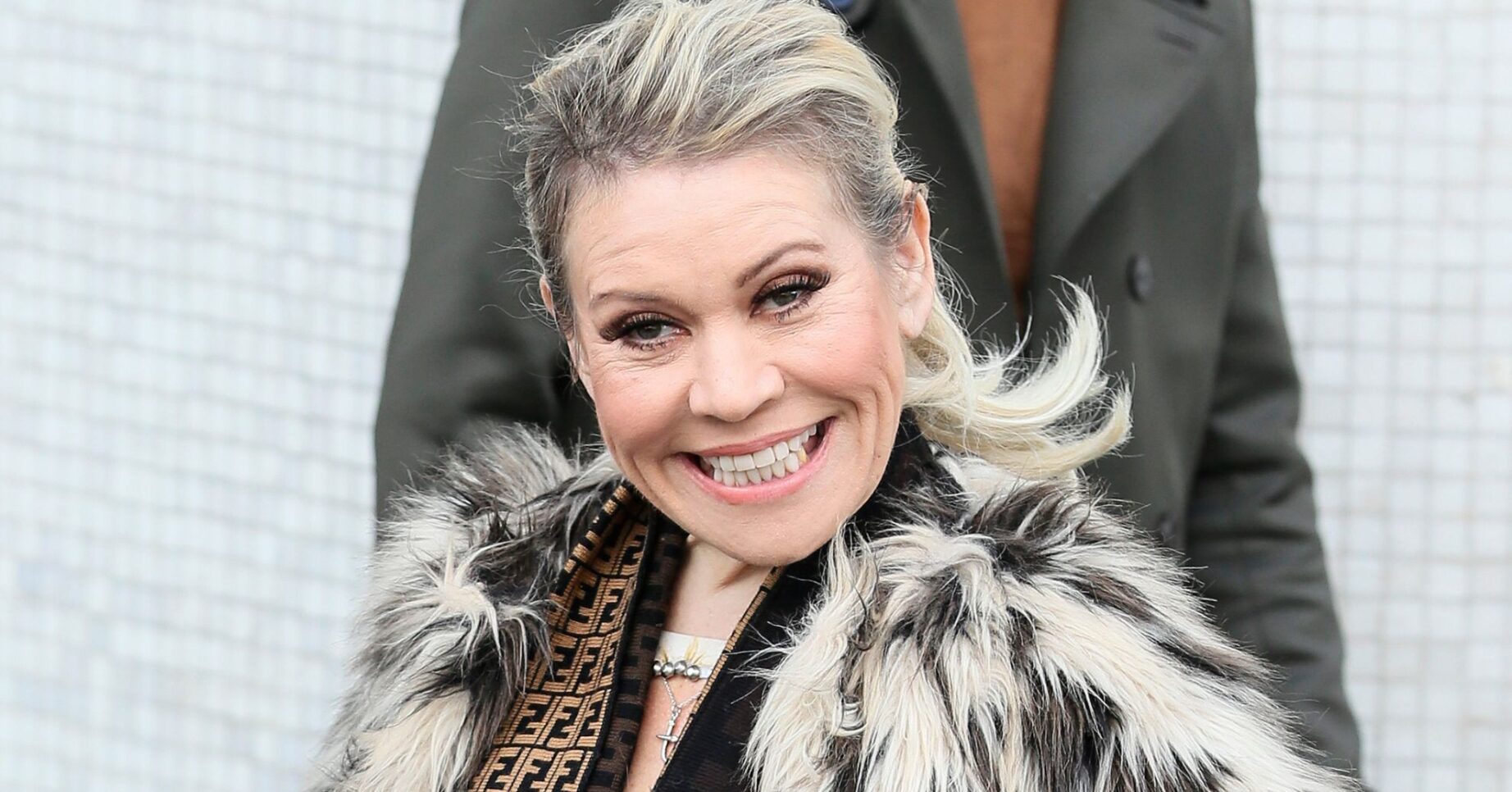 Tina Malone grinning
