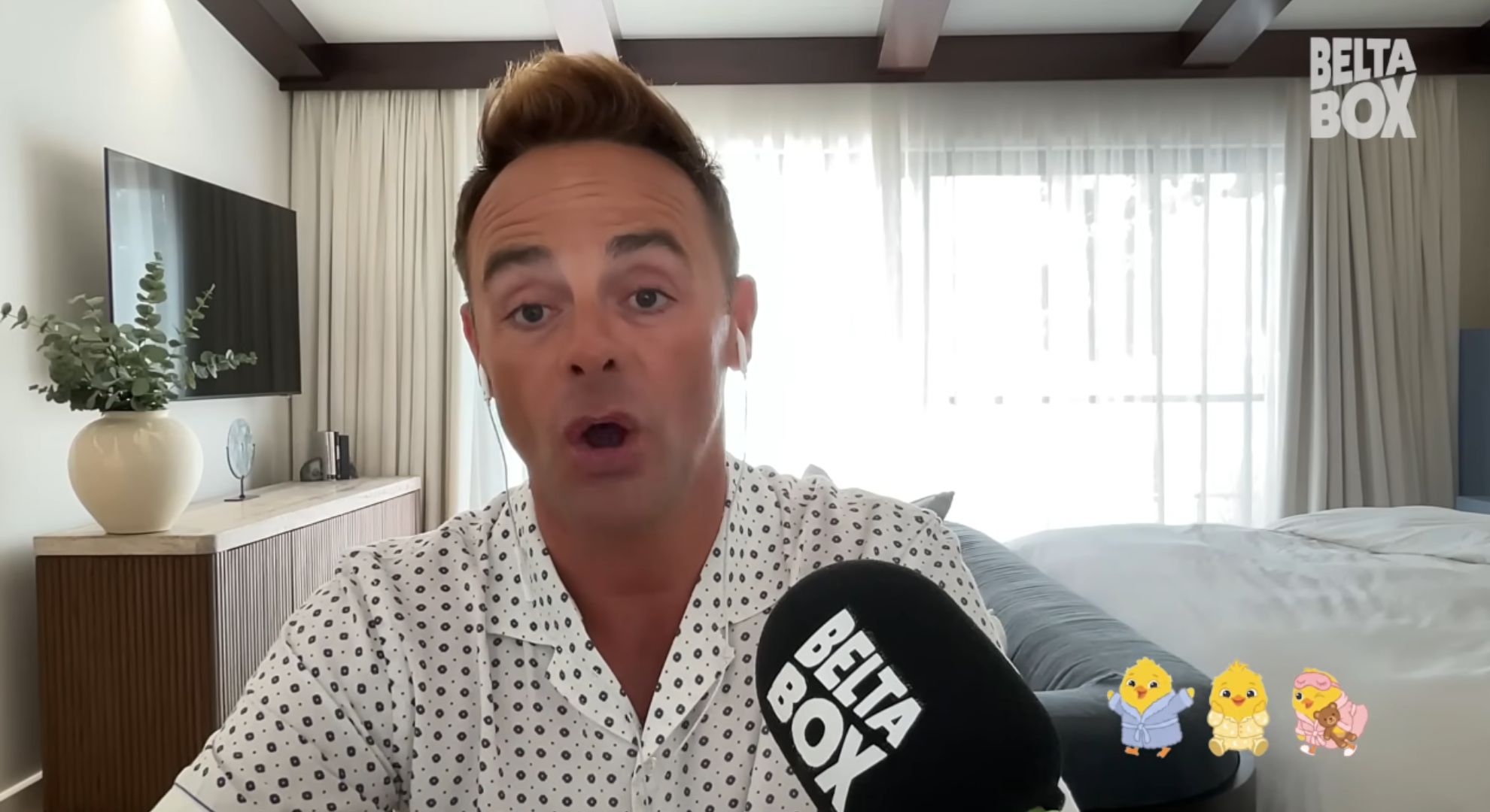Ant McPartlin speaking on podcast