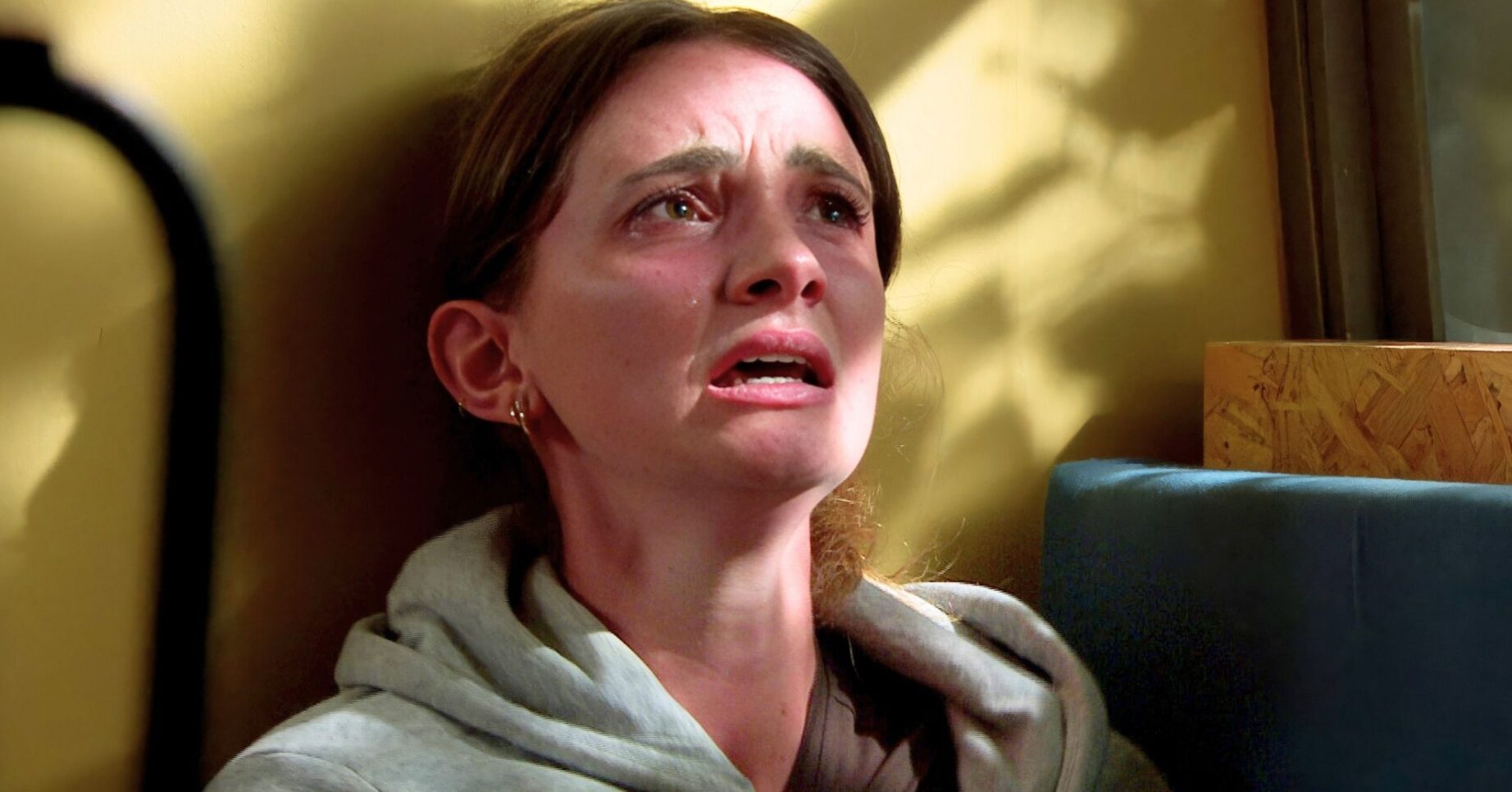 Gabby will collapse in Emmerdale (Credit: ITV)