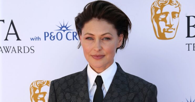 Emma Willis on the red carpet