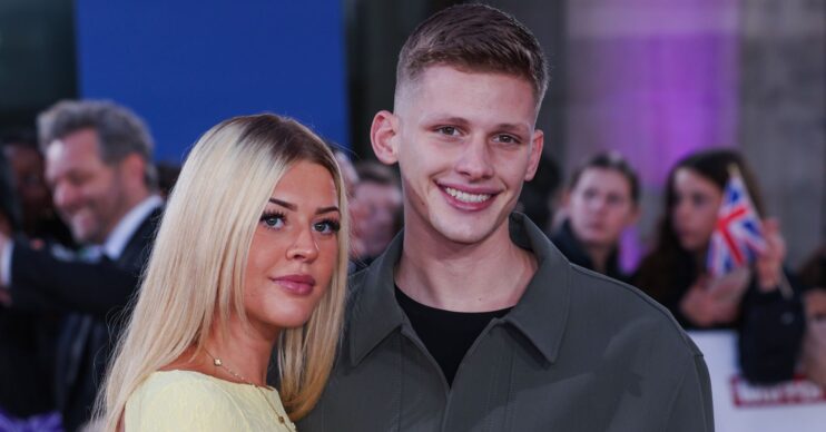 Holly Swinburn and Freddy Brazier on the red carpet