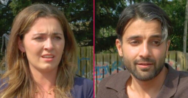 Penny and Vinny split image in EastEnders