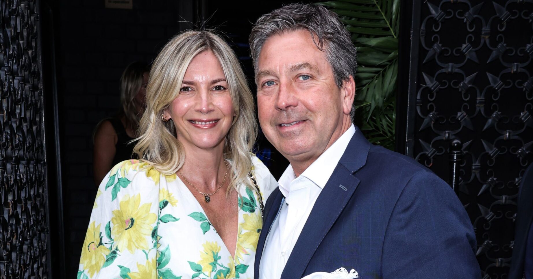 Lisa Faulkner and John Torode smiling