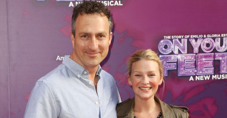 James Thornton and Joanna Page smiling