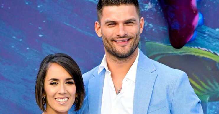 Janette Manrara and Aljaz Skorjanec on the red carpet