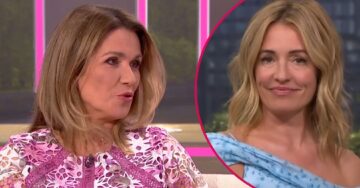 Susanna Reid jokes This Morning star Cat Deeley’s dress is ‘falling off’