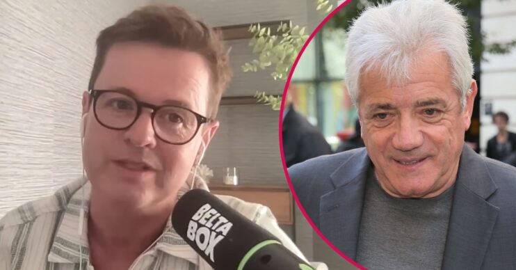 ED composite of Declan Donnelly on podcast and Kevin Keegan