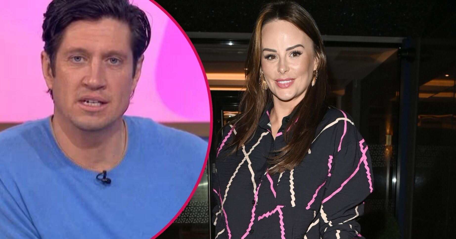 Vernon Kay on Loose Women/Rhian Sugden smiling