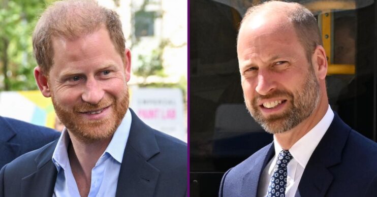 RI composite of Prince Harry and William smiling