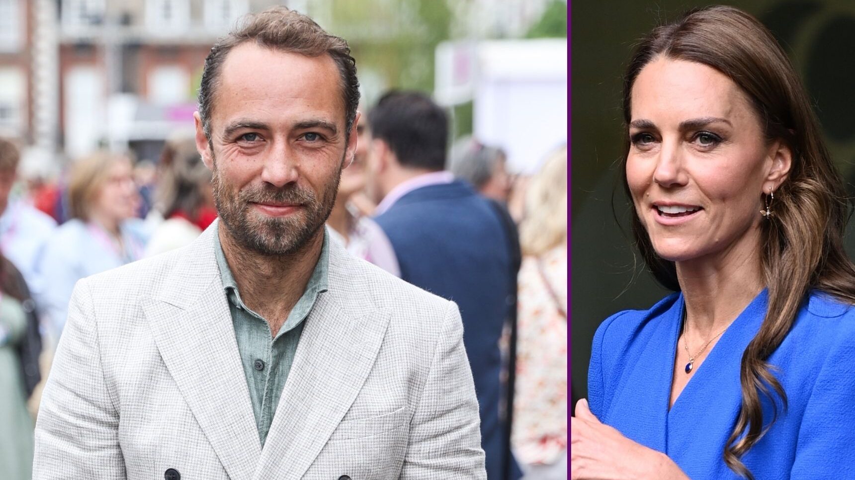 James Middleton and Princess Kate smiling