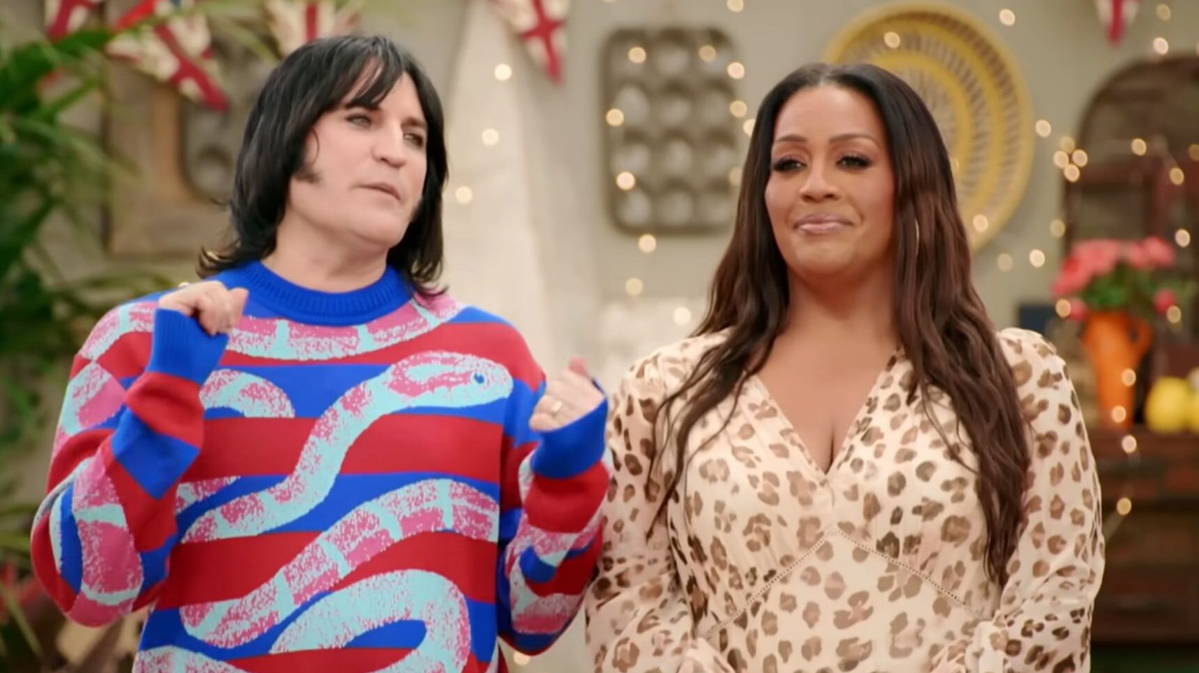 Noel Fielding and Alison Hammond on Bake Off