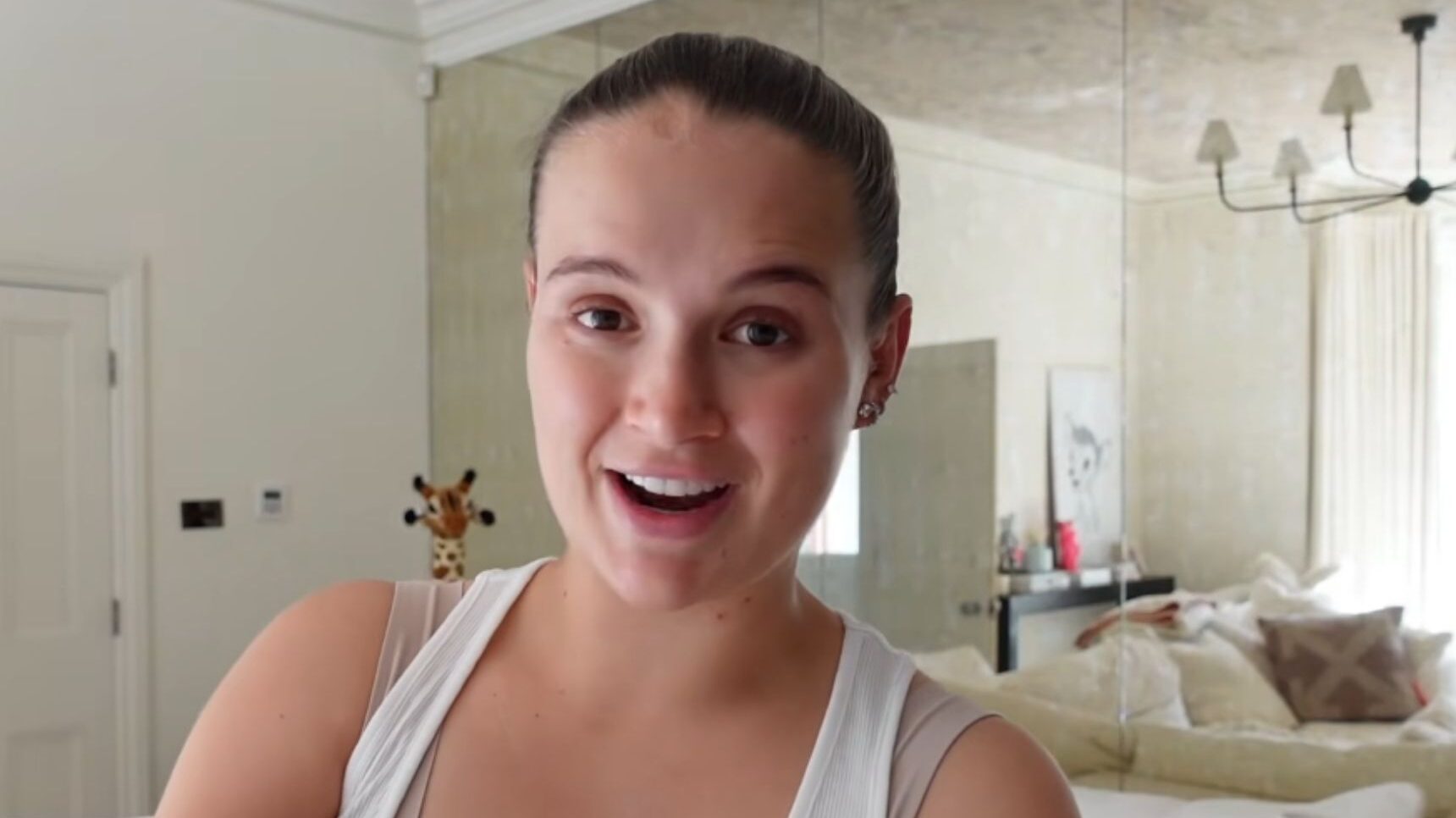 Molly-Mae Hague talking in YouTube vlog