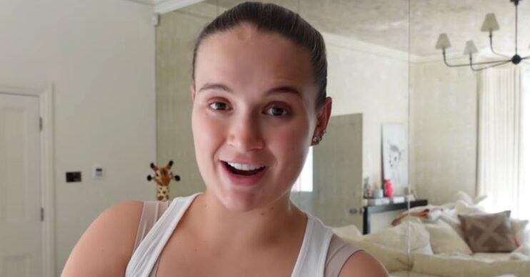 Molly-Mae Hague talking in YouTube vlog
