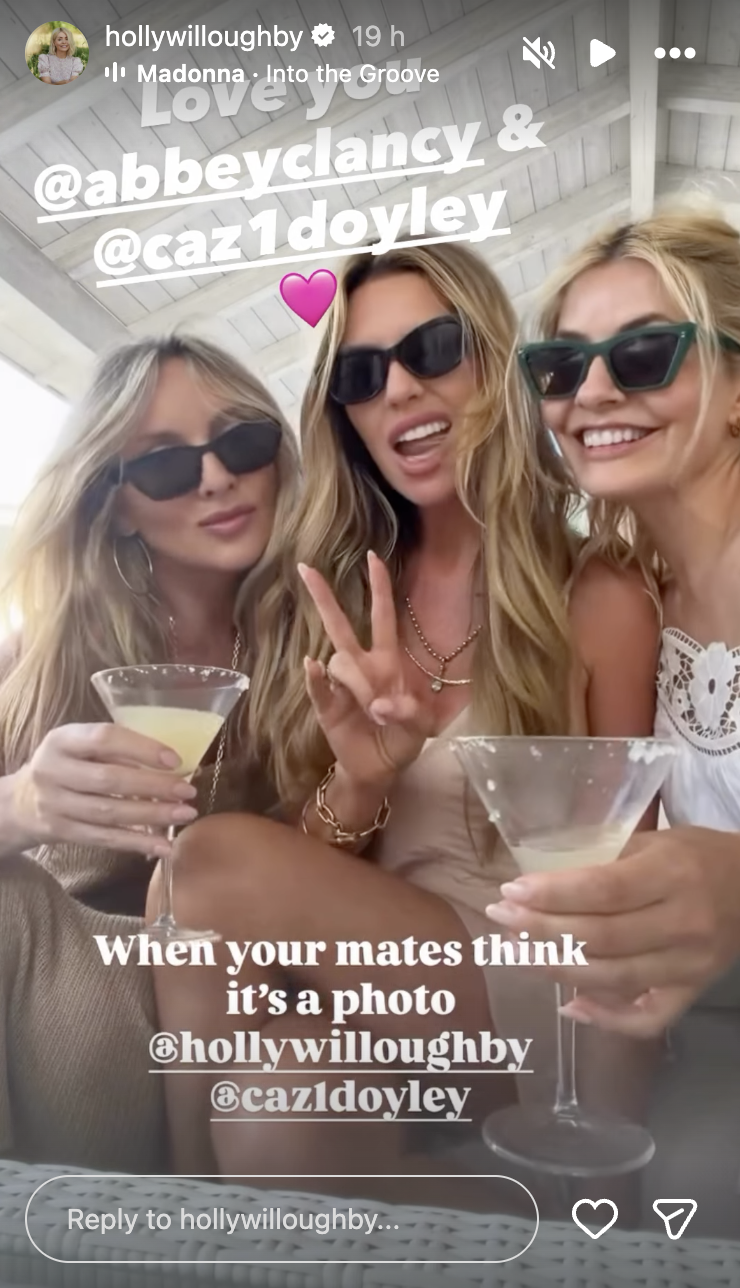 Abbey Clancy and Holly Willoughby