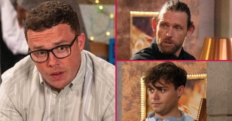 Vinny, Kev and Lewis in Emmerdale (Credit: ITV)