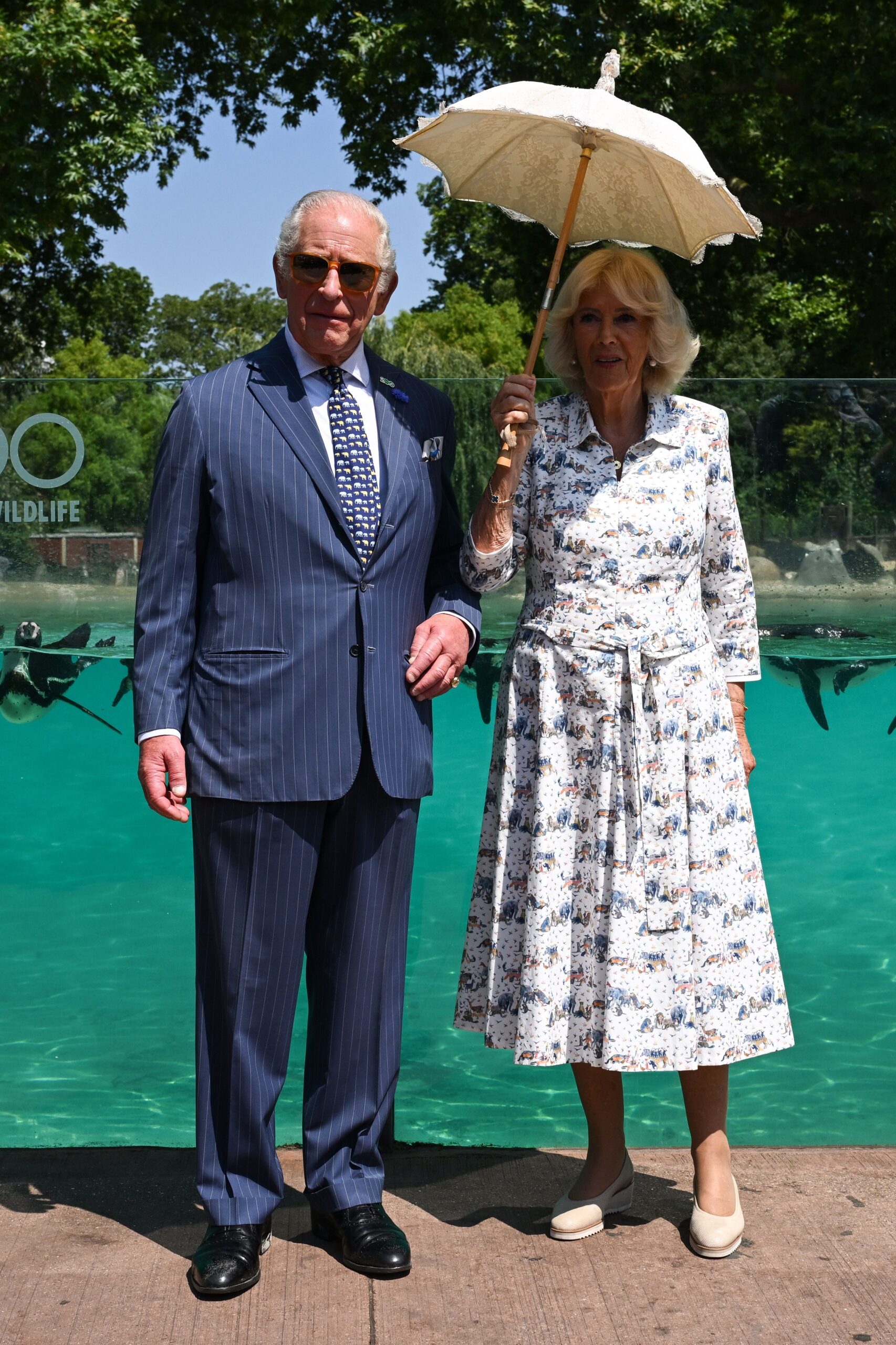 King Charles III and Queen Camilla visit to London Zoo