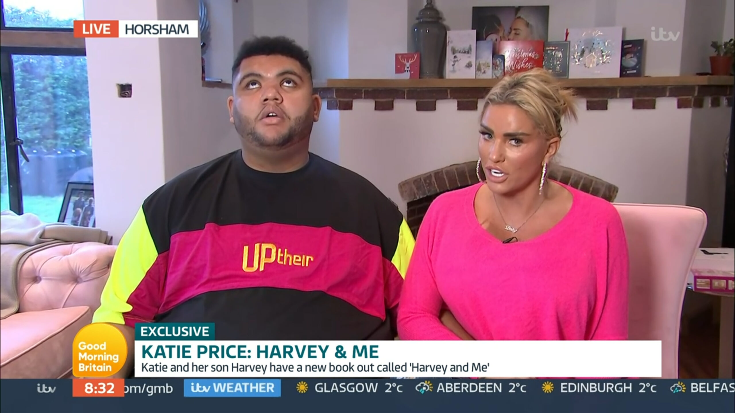 Harvey and Katie Price on Lorraine in 2022