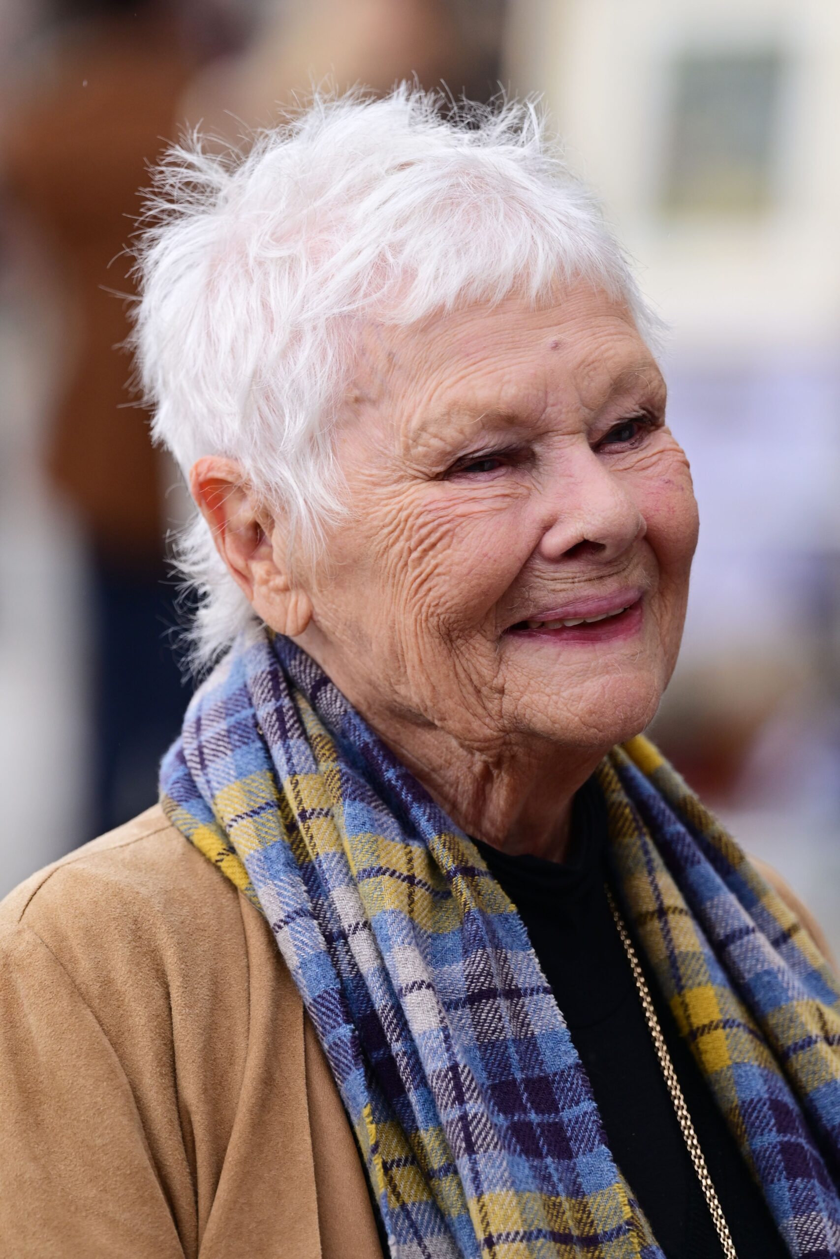 Judi Dench smiling