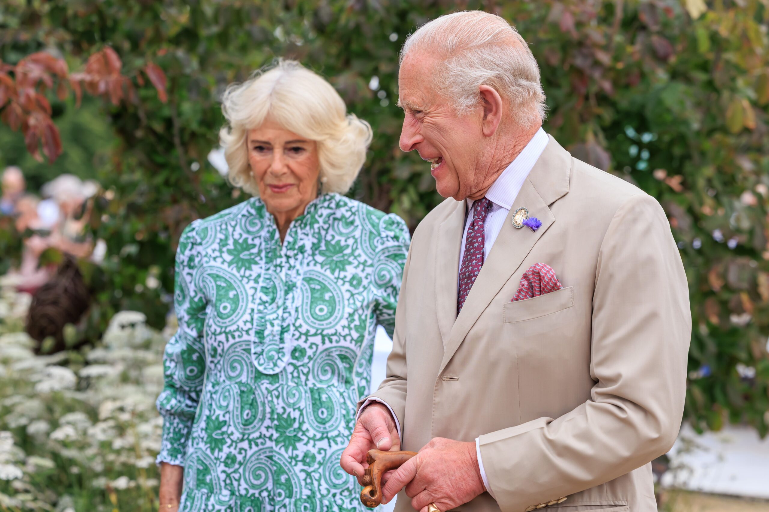 Queen Camilla and King Charles at RHS Sandringham Flower Show