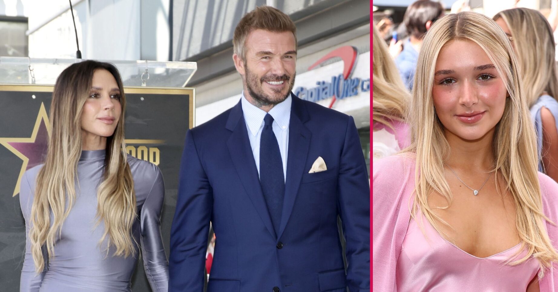 Victoria and David Beckham / Harper Beckham
