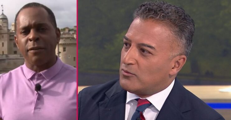 Adil Ray and Andi Peters on GMB today