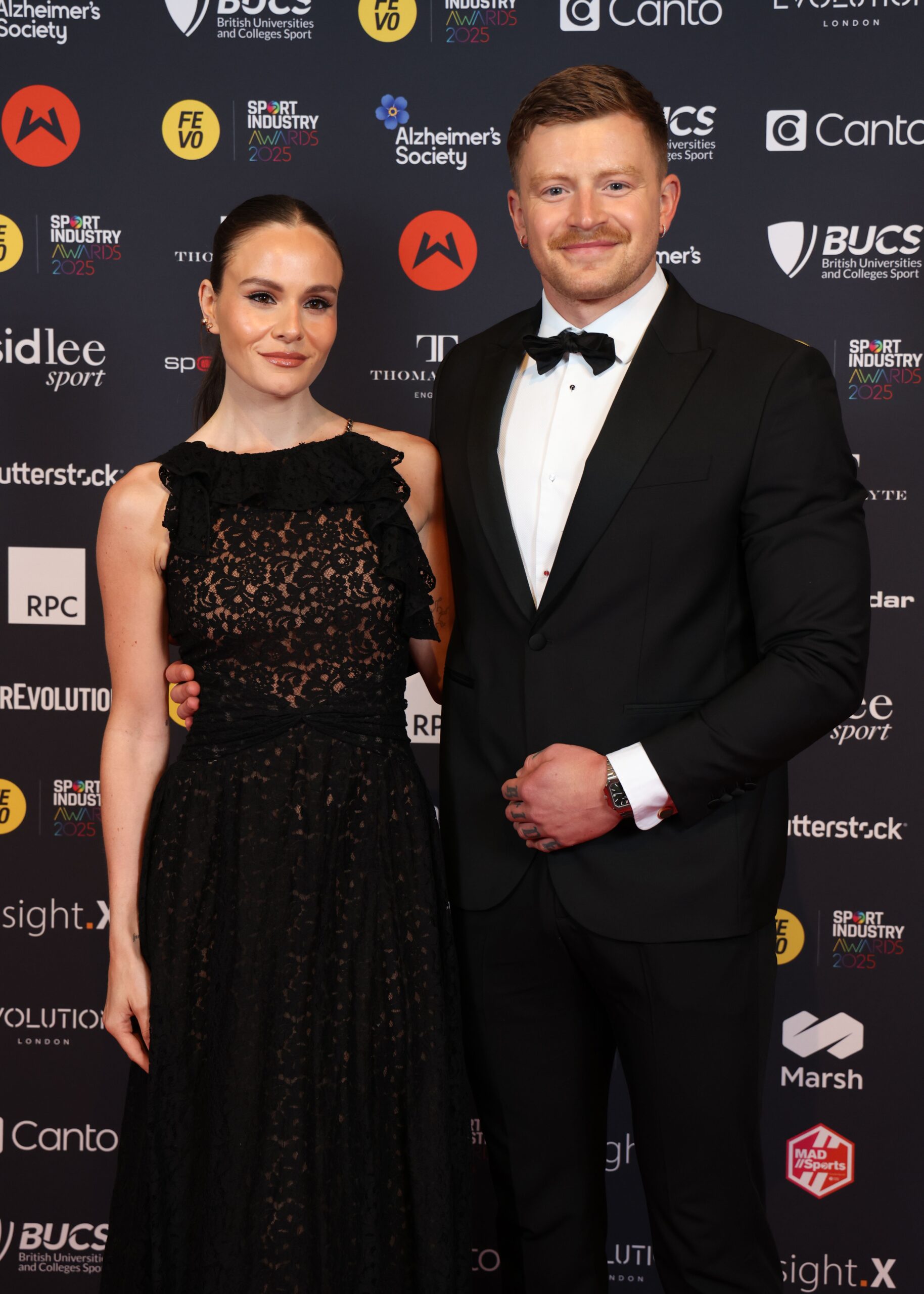 Holly Ramsay and Adam Peaty at Sport Industry Awards