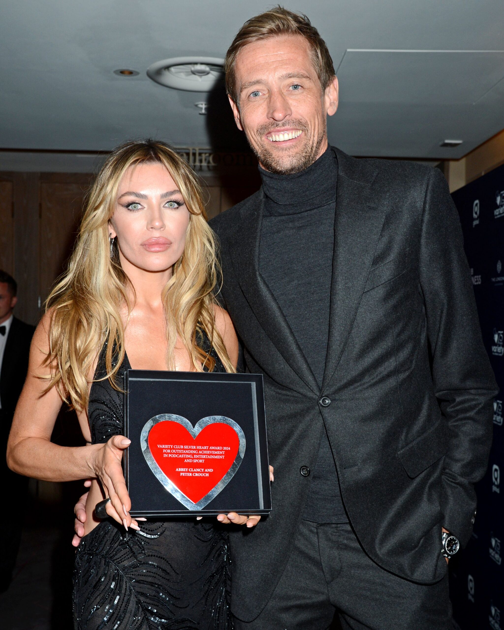 Abbey Clancy and Peter Crouch at The Variety Club Showbusiness Awards, The Londoner Hotel, London, UK - 28 April 2024