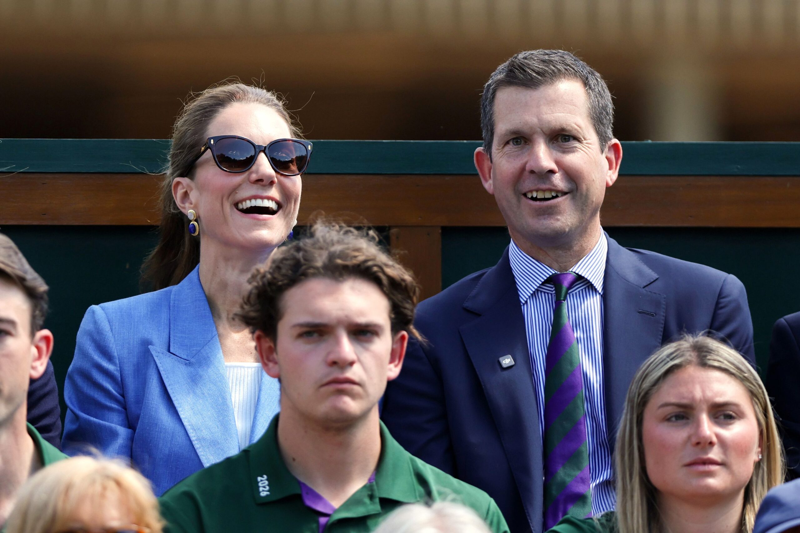 Kate Middleton and Tim Henman at Wimbledon