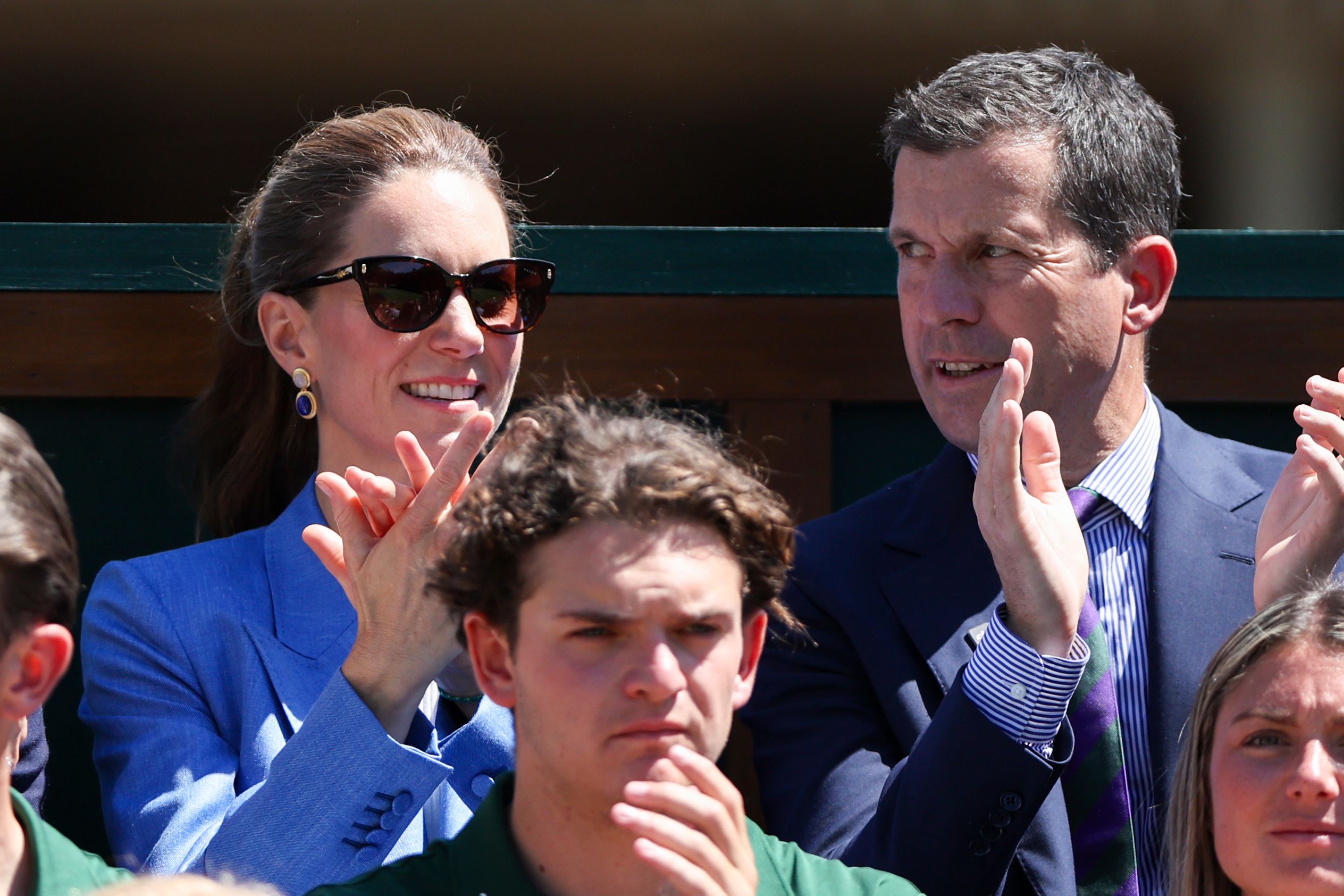 Princess Kate and Tim Henman at Wimbledon