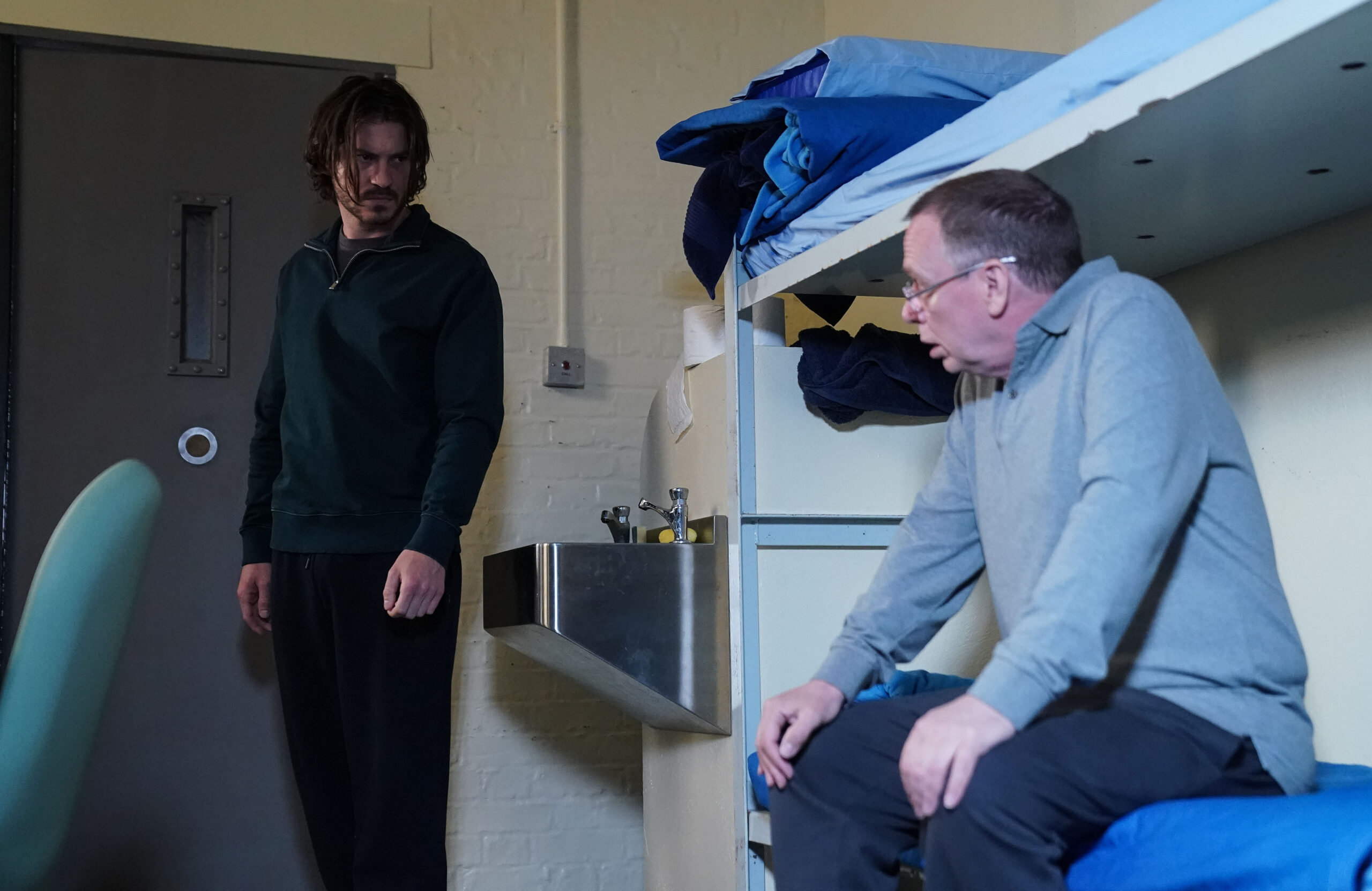 Ian was horrified to be sharing a prison wing with Gray (Credit: BBC)