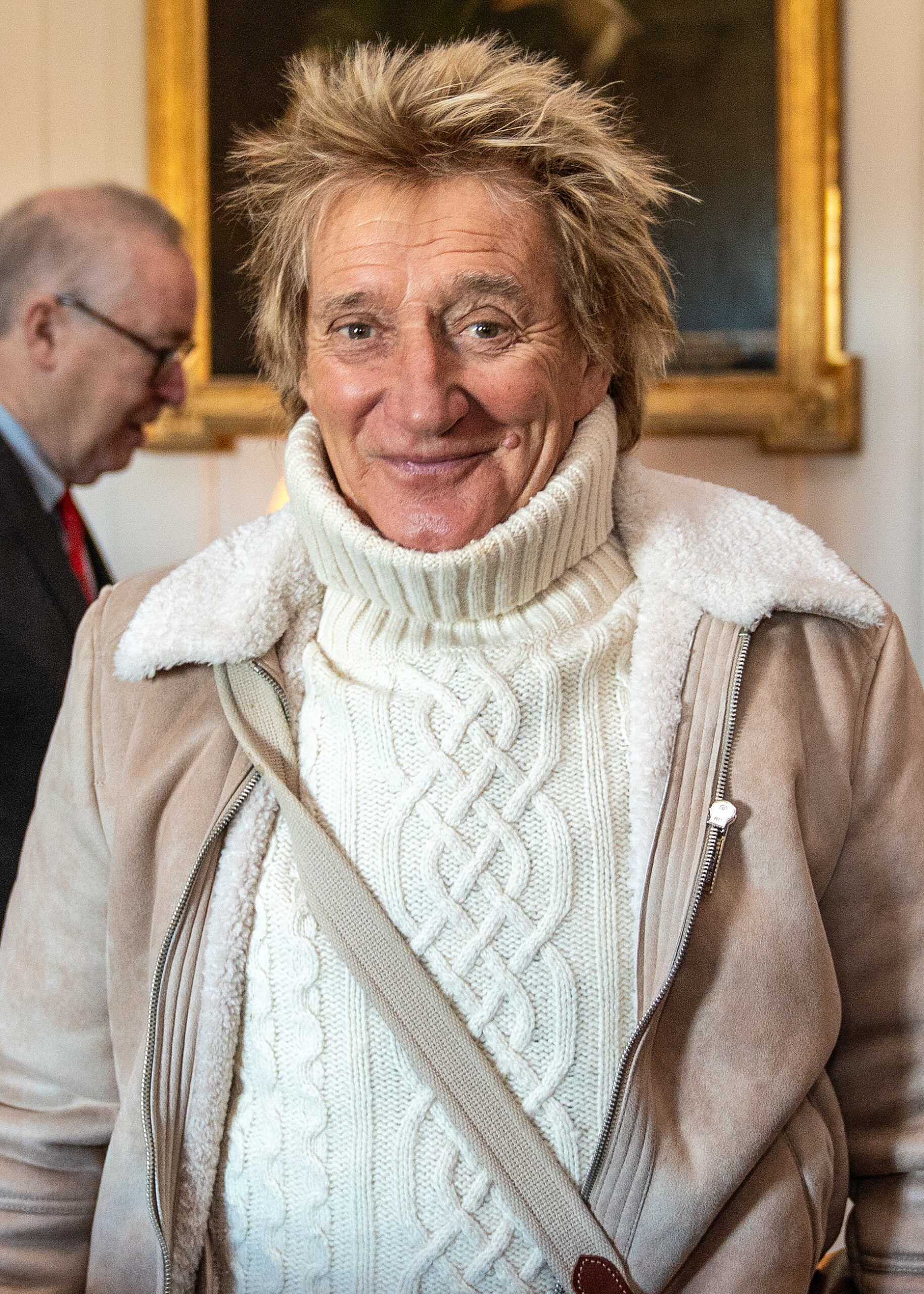 Rod Stewart smiling