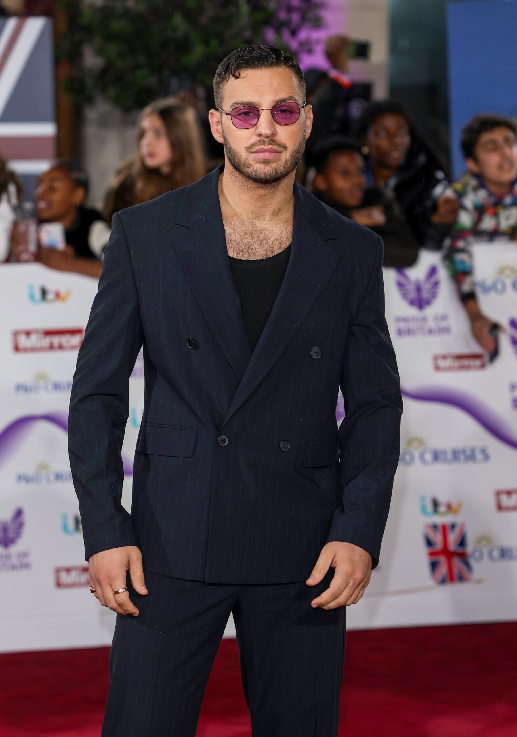 Strictly's Vito Coppola wears black on the red carpet