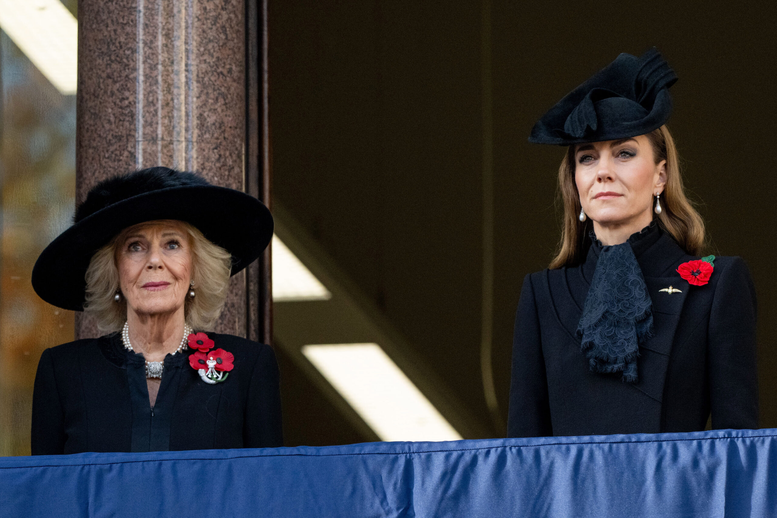 Queen Camilla and Princess Kate at Remembrance service