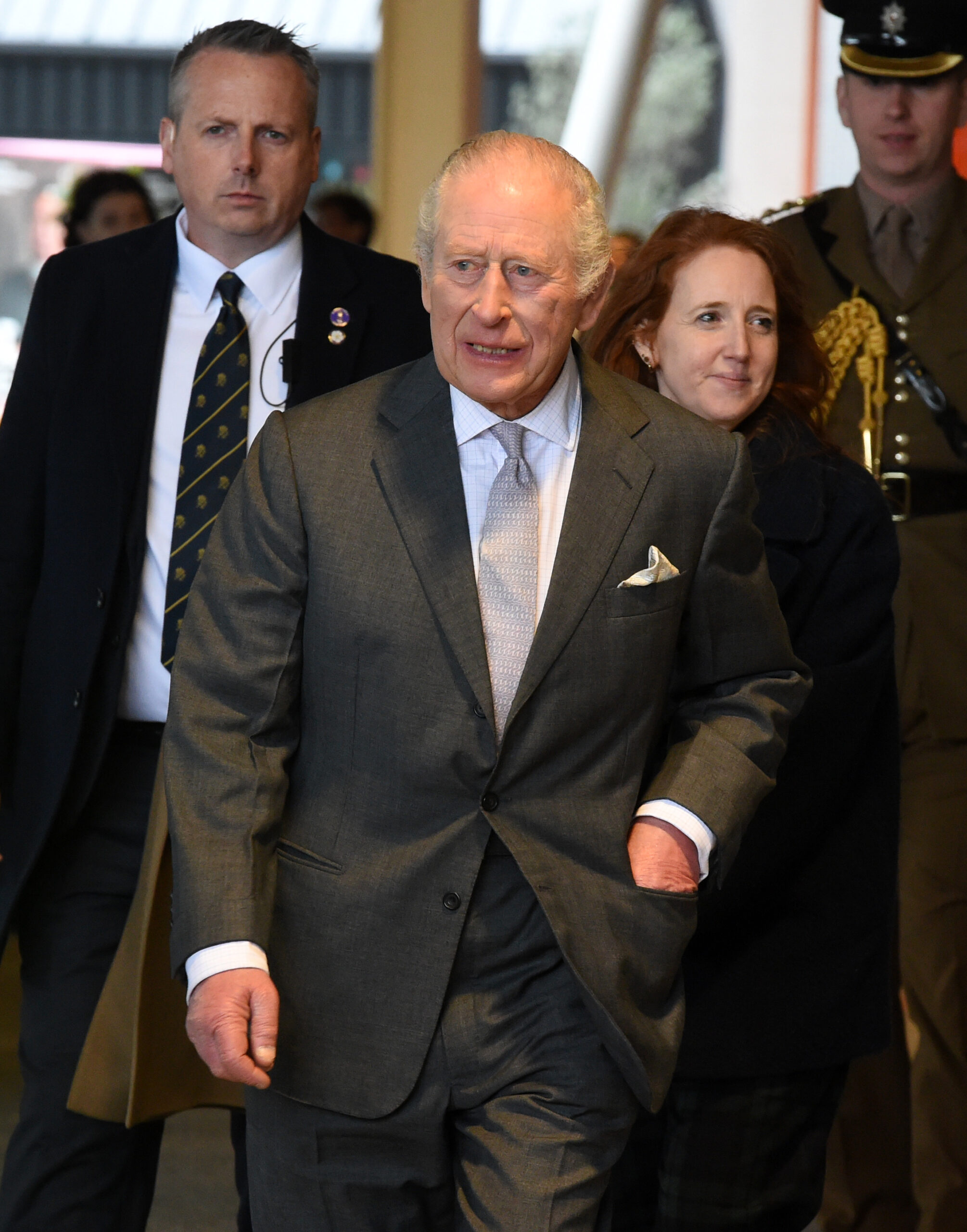 King Charles in suit