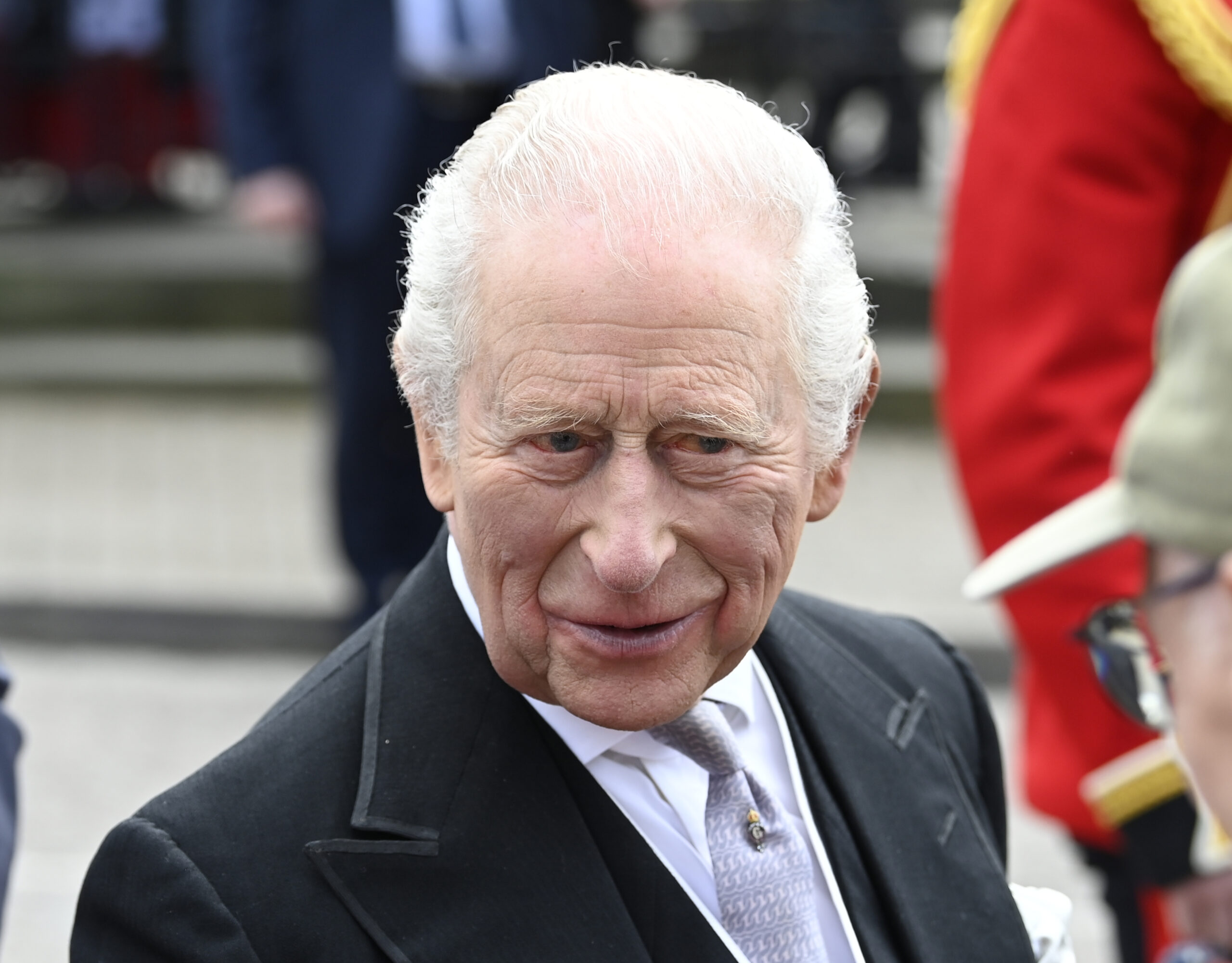 King Charles smiling at royal event