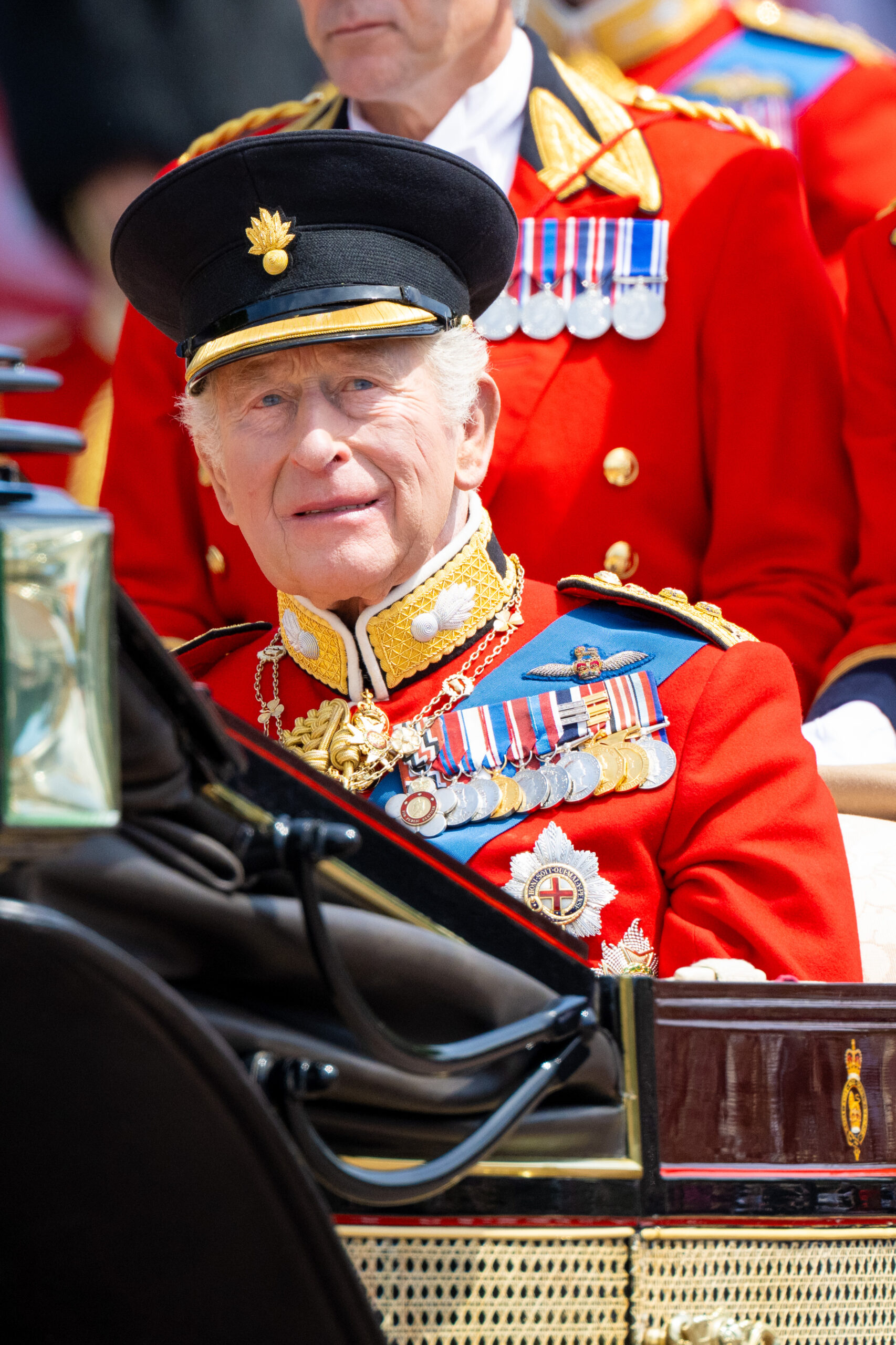 King Charles during Trooping the Colour