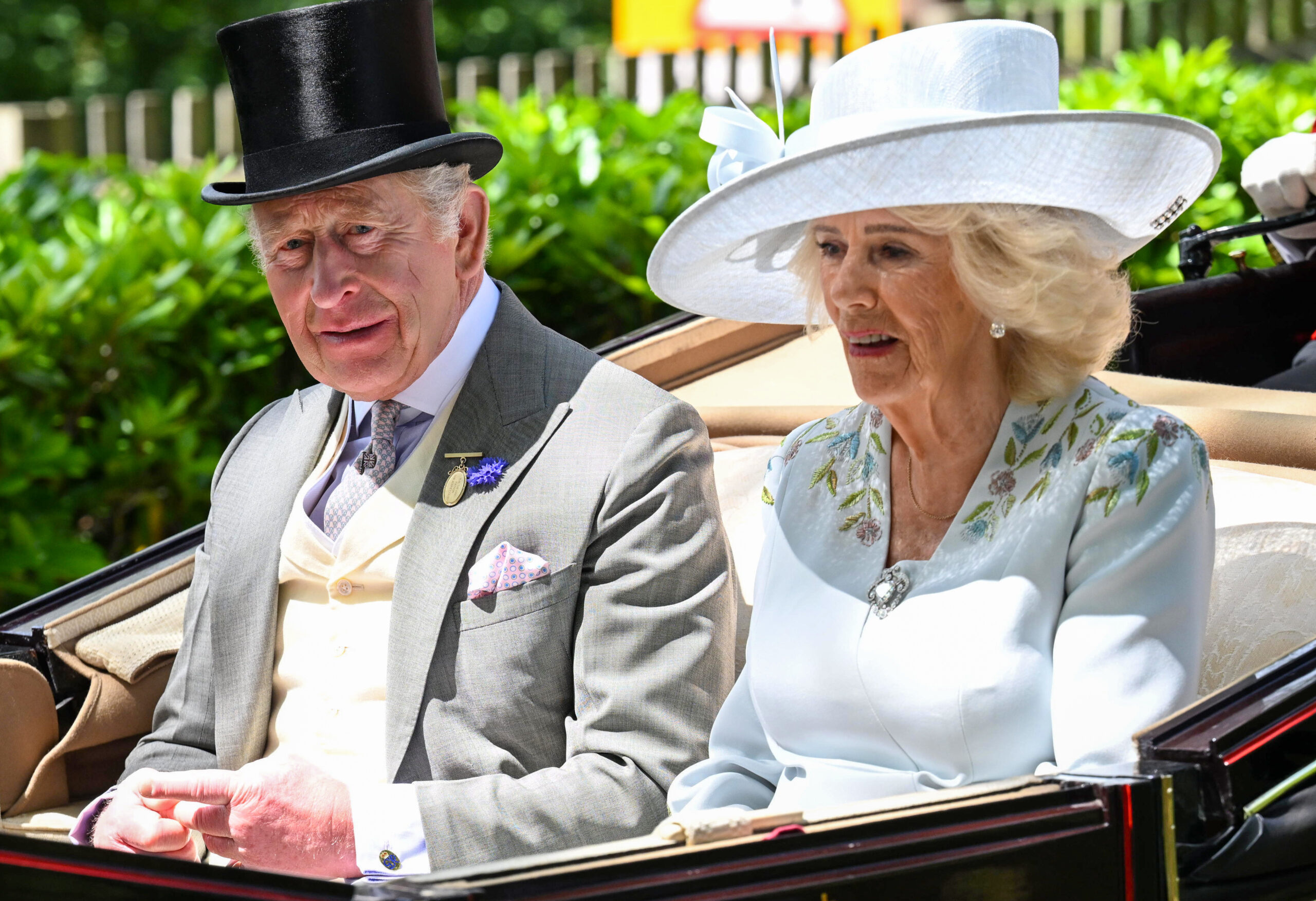 King Charles and Queen Camilla at Royal Ascot