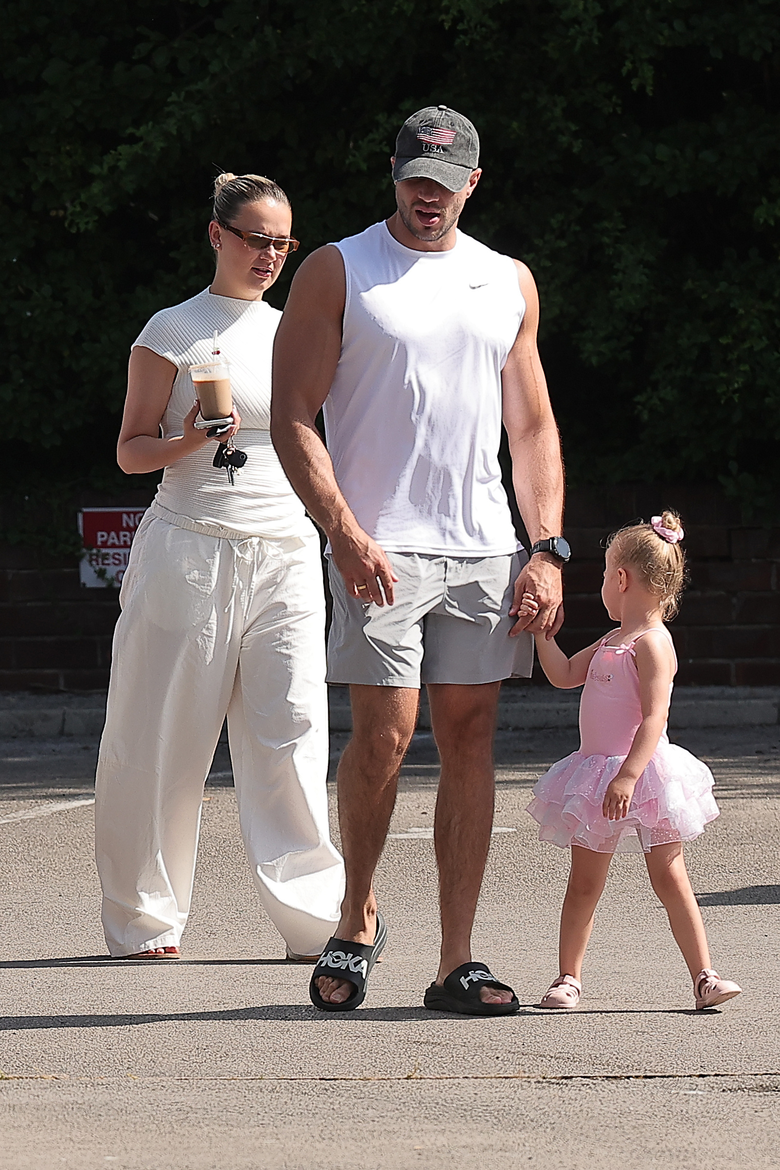 Molly-Mae Hague, Tommy Fury and daughter Bambi out and about