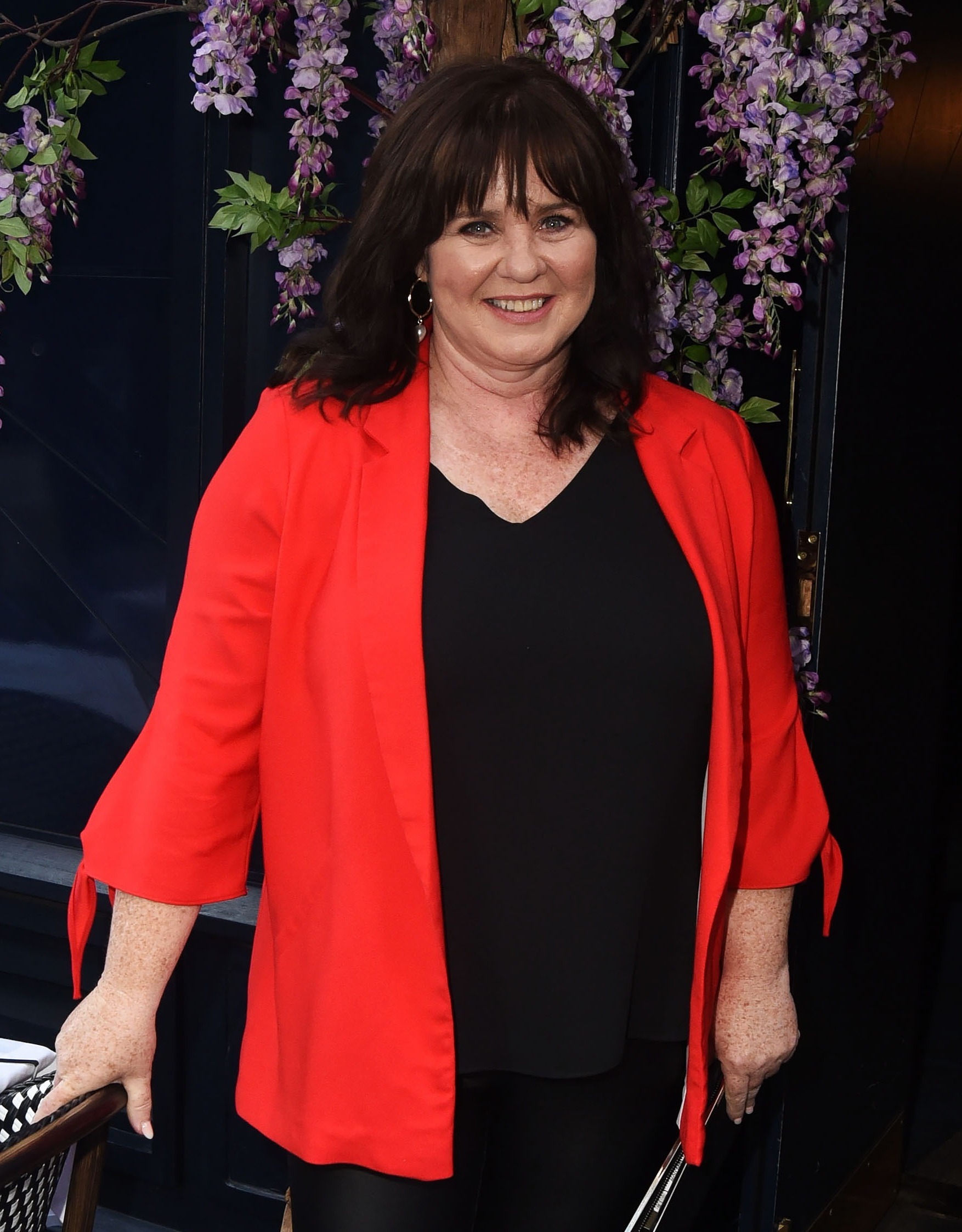 Coleen Nolan in red blazer