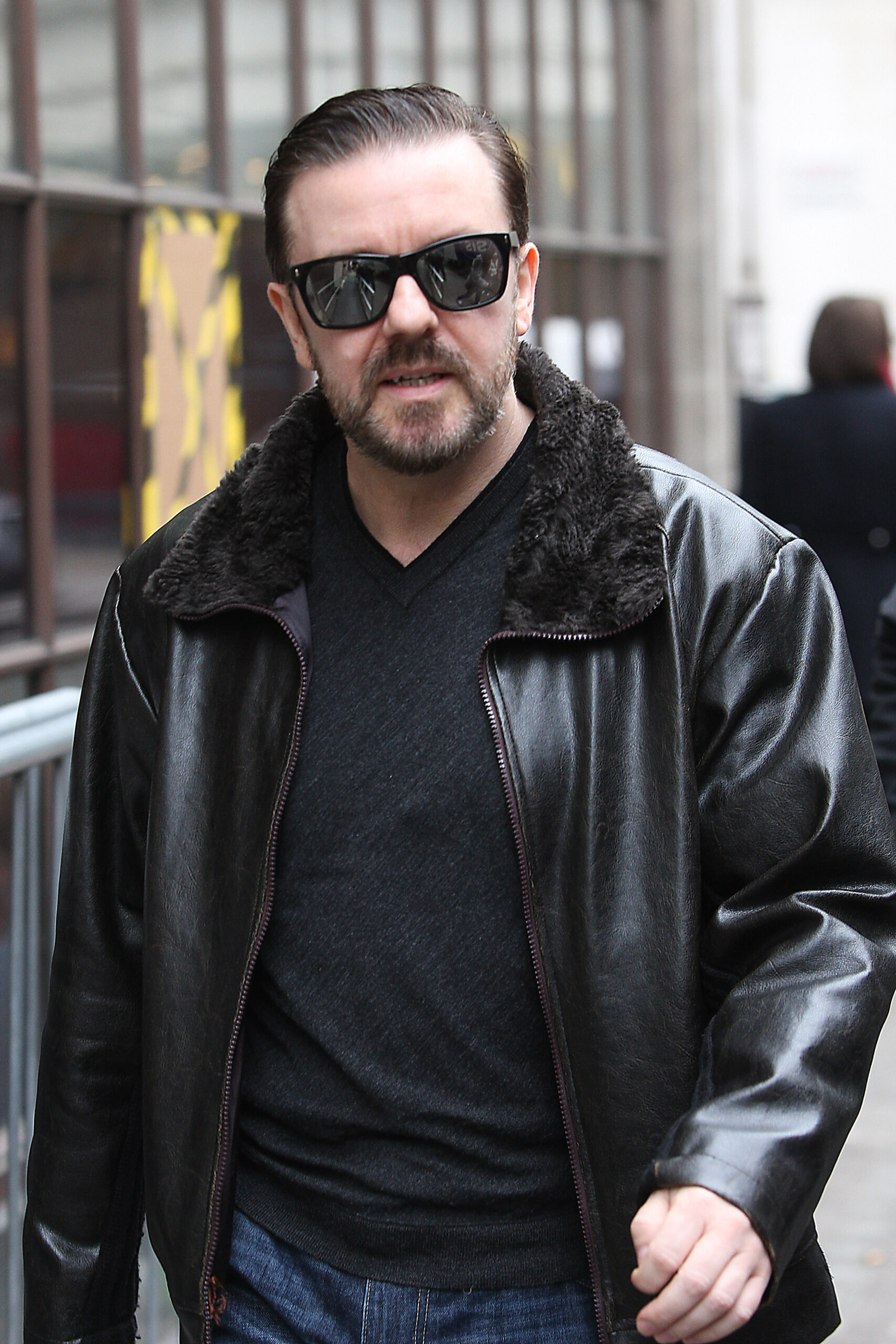 Ricky Gervais walking