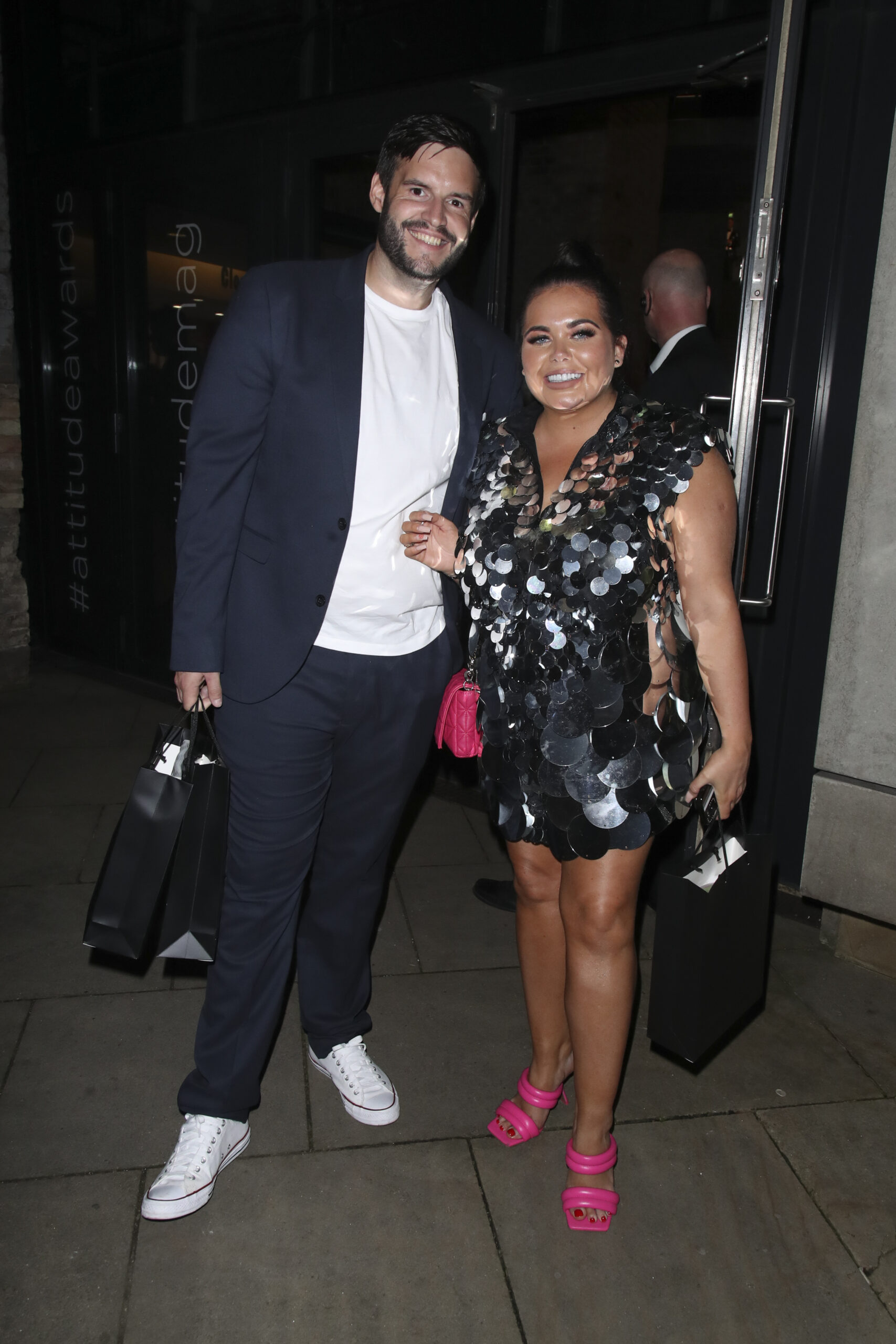 Scott Dobinson and Scarlett Moffatt smiling