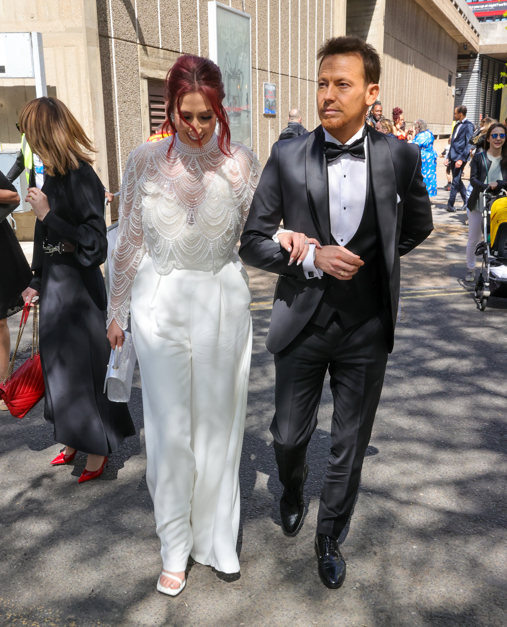 Stacey Solomon and Joe Swash at event