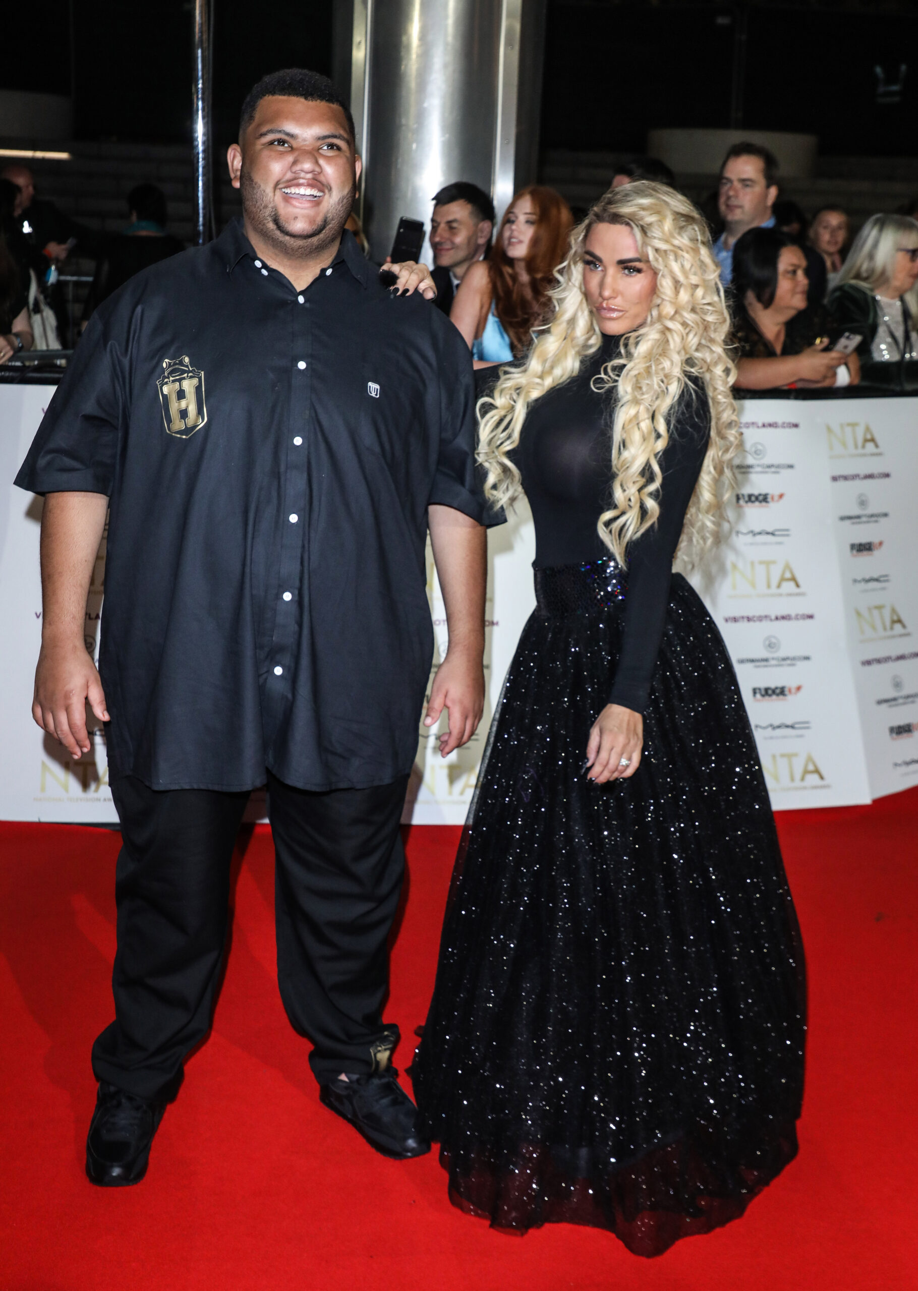 Harvey Price and Katie Price on the red carpet